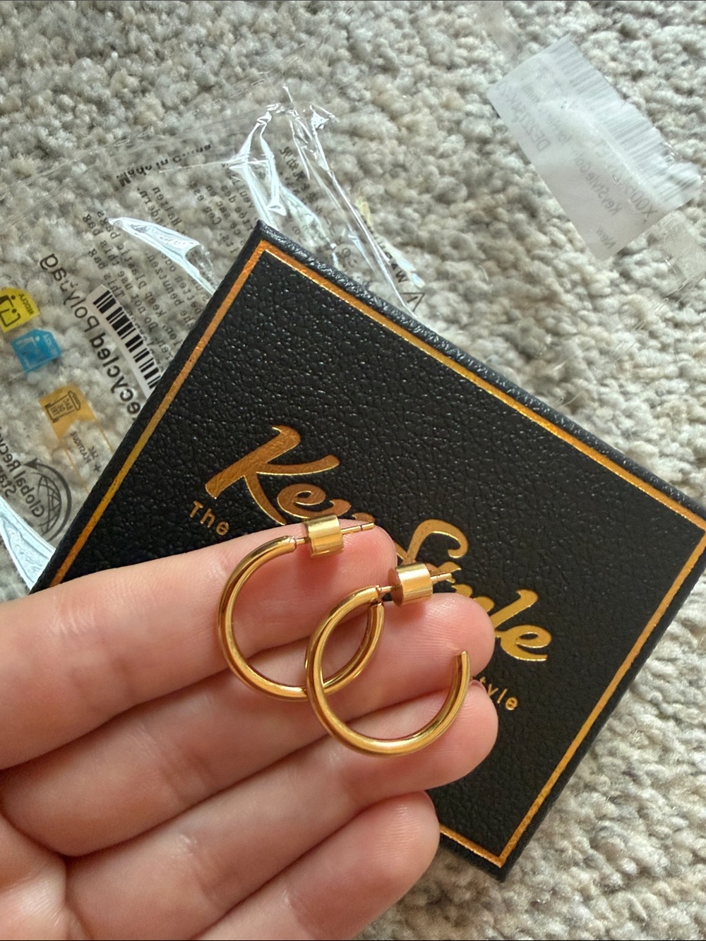 Gold Hoop Earrings -